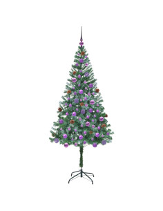 Albero di Natale artificiale Verde 180 cm PVC e Acciaio