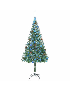 Albero di Natale artificiale Verde 180 cm PVC e Acciaio