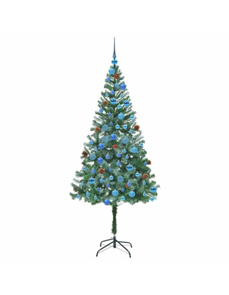 Albero di Natale artificiale Verde 180 cm PVC e Acciaio
