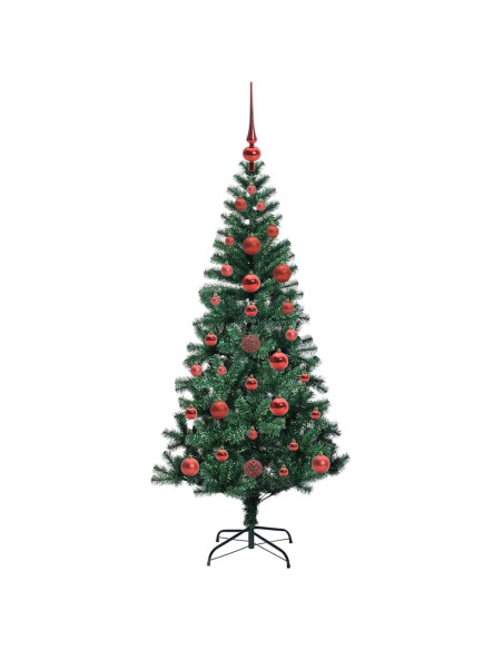 Albero di Natale artificiale con luci integrate Verde 120cm