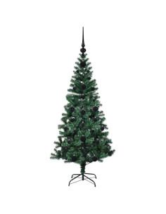 Albero di Natale artificiale con luci integrate Verde 120cm
