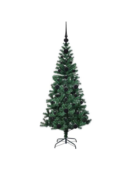 Albero di Natale artificiale con luci integrate Verde 120cm