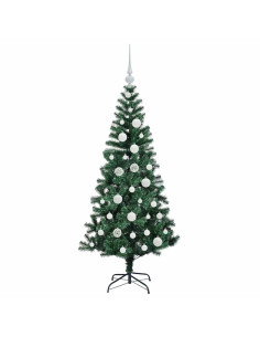 Albero di Natale artificiale con luci integrate Verde 120cm
