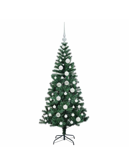 Albero di Natale artificiale con luci integrate Verde 120cm
