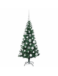 Albero di Natale artificiale con luci integrate Verde 120cm