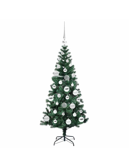 Albero di Natale artificiale con luci integrate Verde 120cm