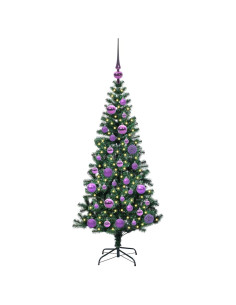 Albero di Natale artificiale con luci integrate Verde 120cm