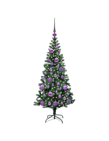 Albero di Natale artificiale con luci integrate Verde 120cm