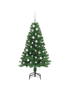 Albero di Natale artificiale con 150 LED Verde 150 cm
