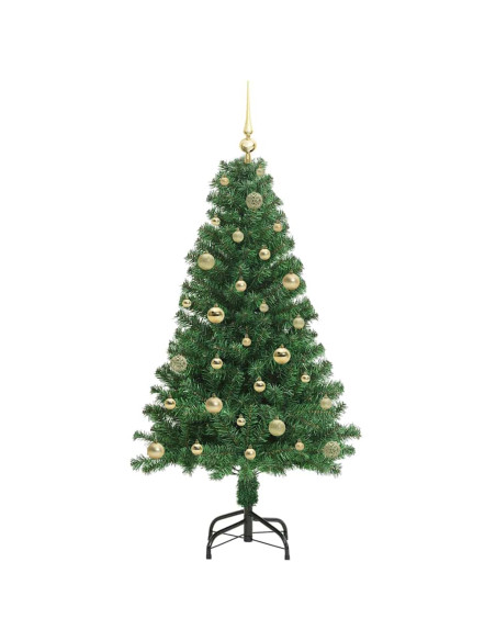 Albero di Natale artificiale con 150 LED Verde 150 cm
