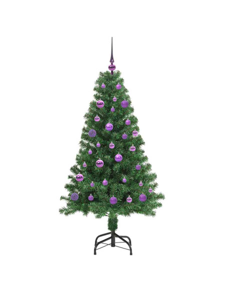 Albero di Natale artificiale con 150 LED Verde 150 cm