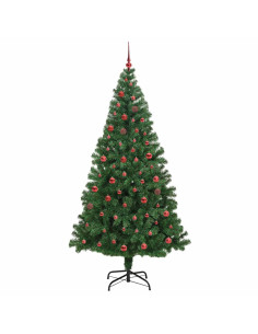 Albero di Natale artificiale con 300 LED Verde 210 cm