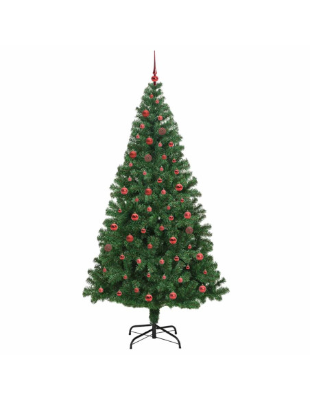 Albero di Natale artificiale con 300 LED Verde 210 cm