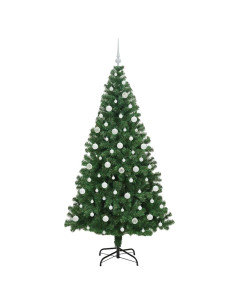 Albero di Natale artificiale con 300 LED Verde 210 cm