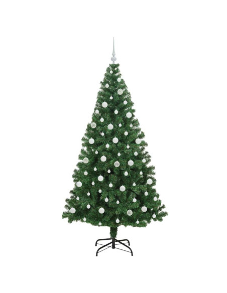 Albero di Natale artificiale con 300 LED Verde 210 cm