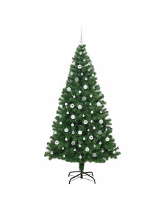 Albero di Natale artificiale con 300 LED Verde 210 cm