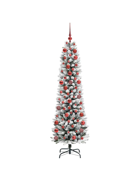 AlberodiNataleartificiale with LEDs Bianco 180cm PVC