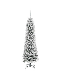 Albero di Natale artificiale con 300 LED Verde e bianco 210 cm