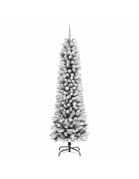 Albero di Natale artificiale con 300 LED Verde e bianco 240 cm