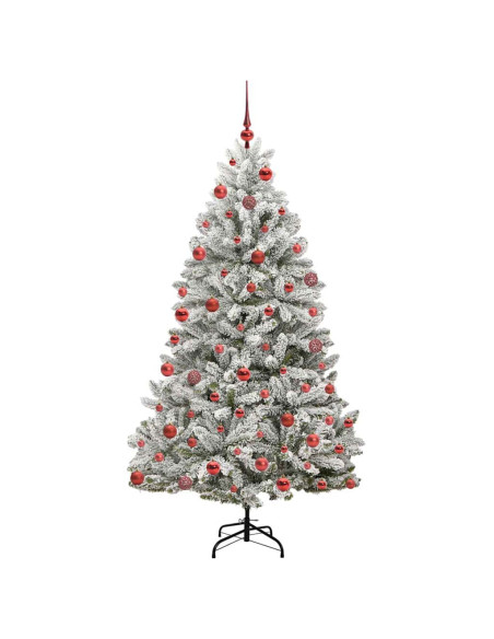 Albero di Natale artificiale Verde e Bianco 180 cm