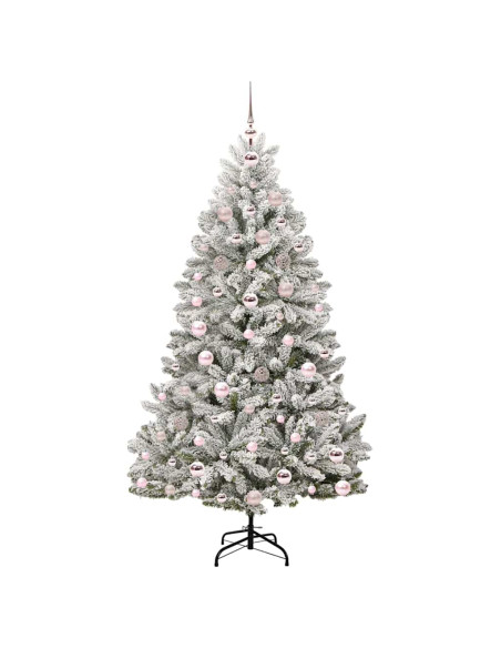 Albero di Natale artificiale Verde e Bianco 180 cm