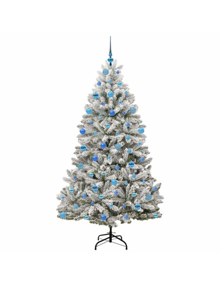 Albero di Natale artificiale Verde e Bianco 180 cm