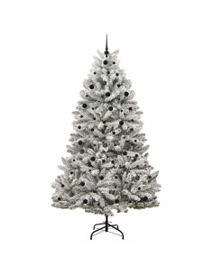 Albero di Natale artificiale Verde e Bianco 240 cm