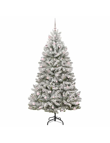 Albero di Natale artificiale Verde e Bianco 240 cm