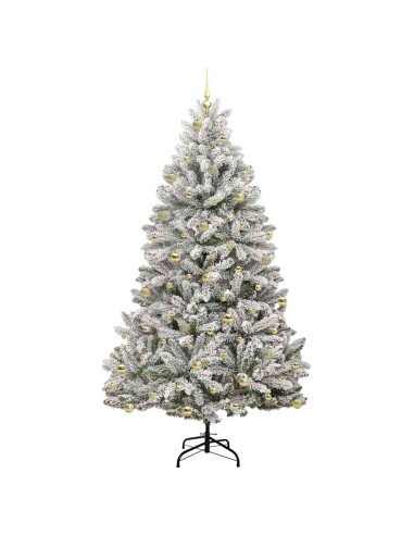 Albero di Natale artificiale con 300 LED Verde e Bianco 240 cm
