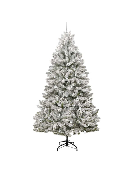 Albero di Natale artificiale Verde e Bianco 240 cm