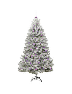 Albero di Natale artificiale Verde e Bianco 240 cm