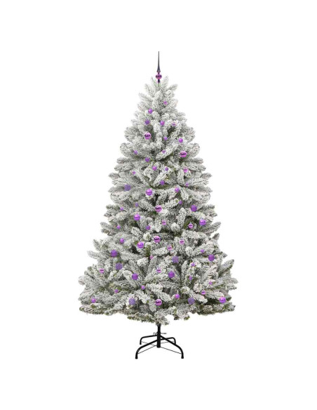 Albero di Natale artificiale Verde e Bianco 240 cm