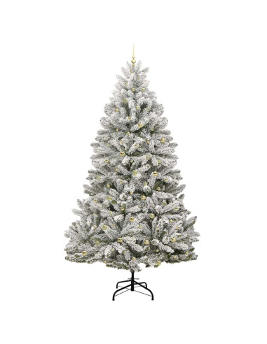 Albero di Natale artificiale 270 cm 300 LED Bianco caldo