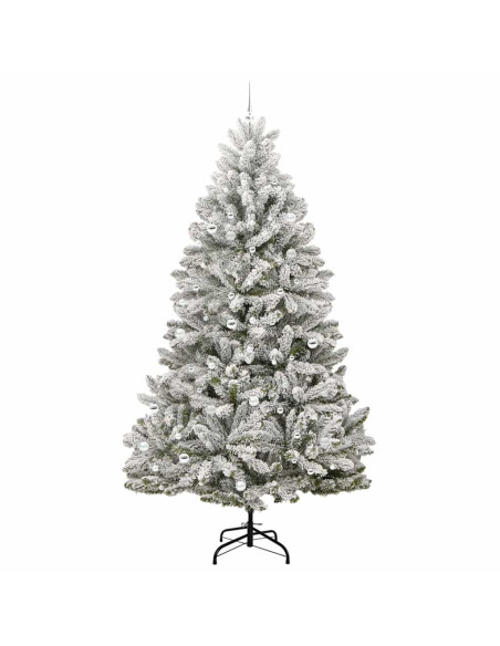 Albero di Natale artificiale Verde e Bianco 270 cm