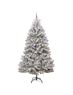 Albero di Natale artificiale Verde e Bianco 270 cm