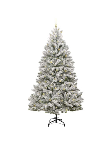 Albero di Natale artificiale con 300 LED Verde e Bianco 300 cm