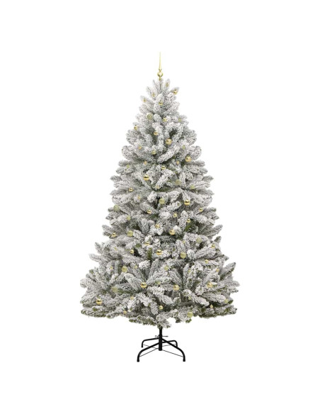 Albero di Natale artificiale Verde e Bianco 300 cm