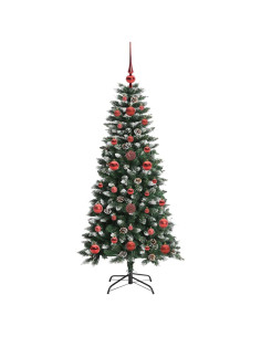 Albero di Natale artificiale con 150 LED Verde 50 x 50 x 120 cm