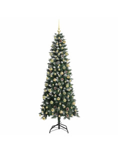 Albero di Natale artificiale con 300 LED Verde 86 x 86 x 210 cm