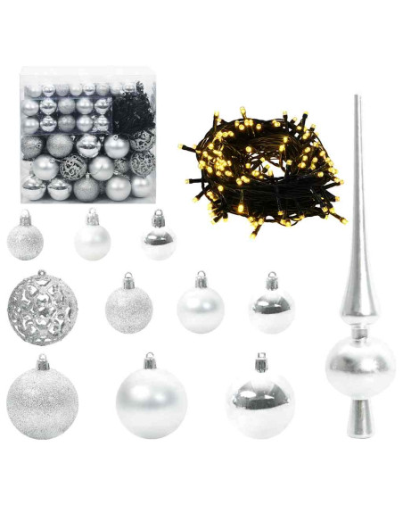 Albero di Natale artificiale con 300 LED Verde 86 x 86 x 210 cm