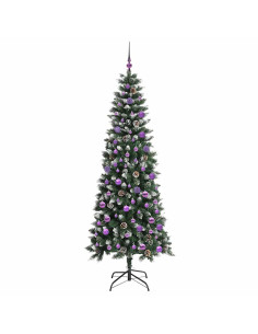 Albero di Natale artificiale con 300 LED Verde 86 x 86 x 210 cm