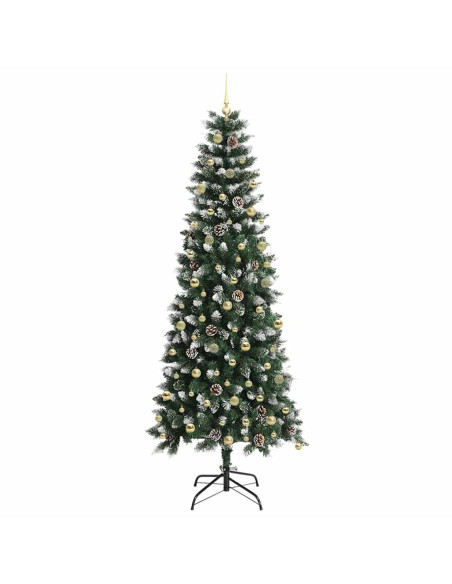 Albero di Natale artificiale con 300 LED Verde 240 cm
