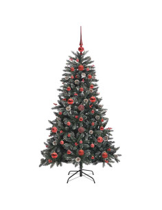 Albero di Natale artificiale con 150 LED Verde 68 x 68 x 120 cm