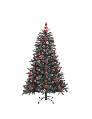 Albero di Natale artificiale con 150 LED Verde 120 cm
