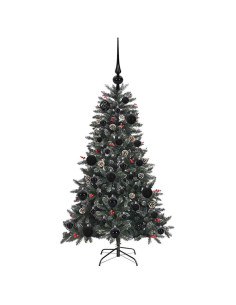 Albero di Natale artificiale con 150 LED Verde 68 x 68 x 120 cm