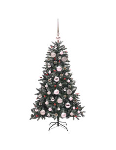 Albero di Natale artificiale con 150 LED Verde 68 x 68 x 120 cm