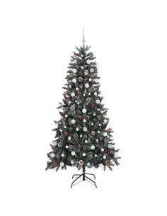 Albero di Natale artificiale con 300 LED Verde 210 cm