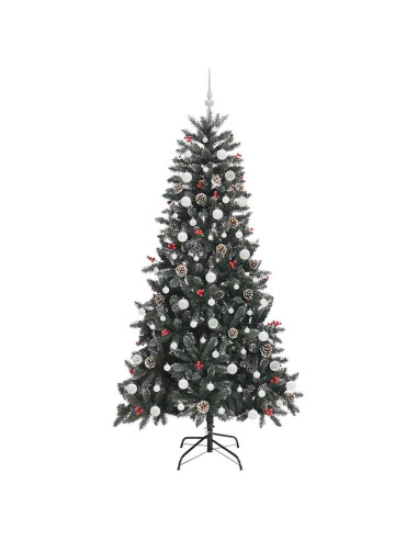 Albero di Natale artificiale con 300 LED Verde 210 cm