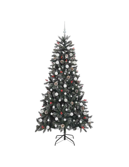 Albero di Natale artificiale con 300 LED Verde 210 cm