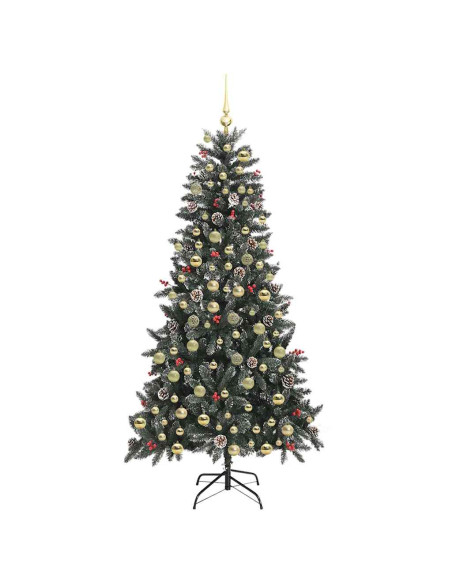 Albero di Natale artificiale con 300 LED Verde 210 cm